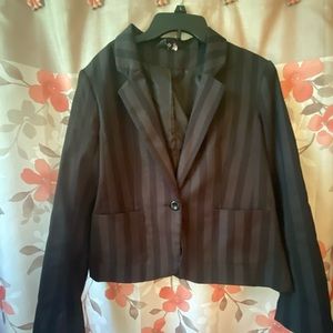 Black and dark gray blazer